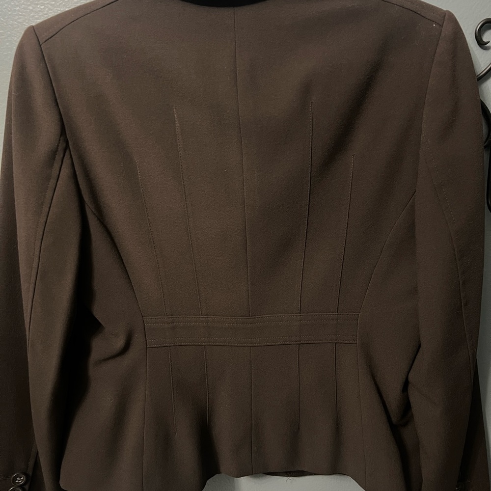 Emma James Petites Blazer/Jacket, Chocolate Brown, Size 10 Petite - Picture 3 of 4